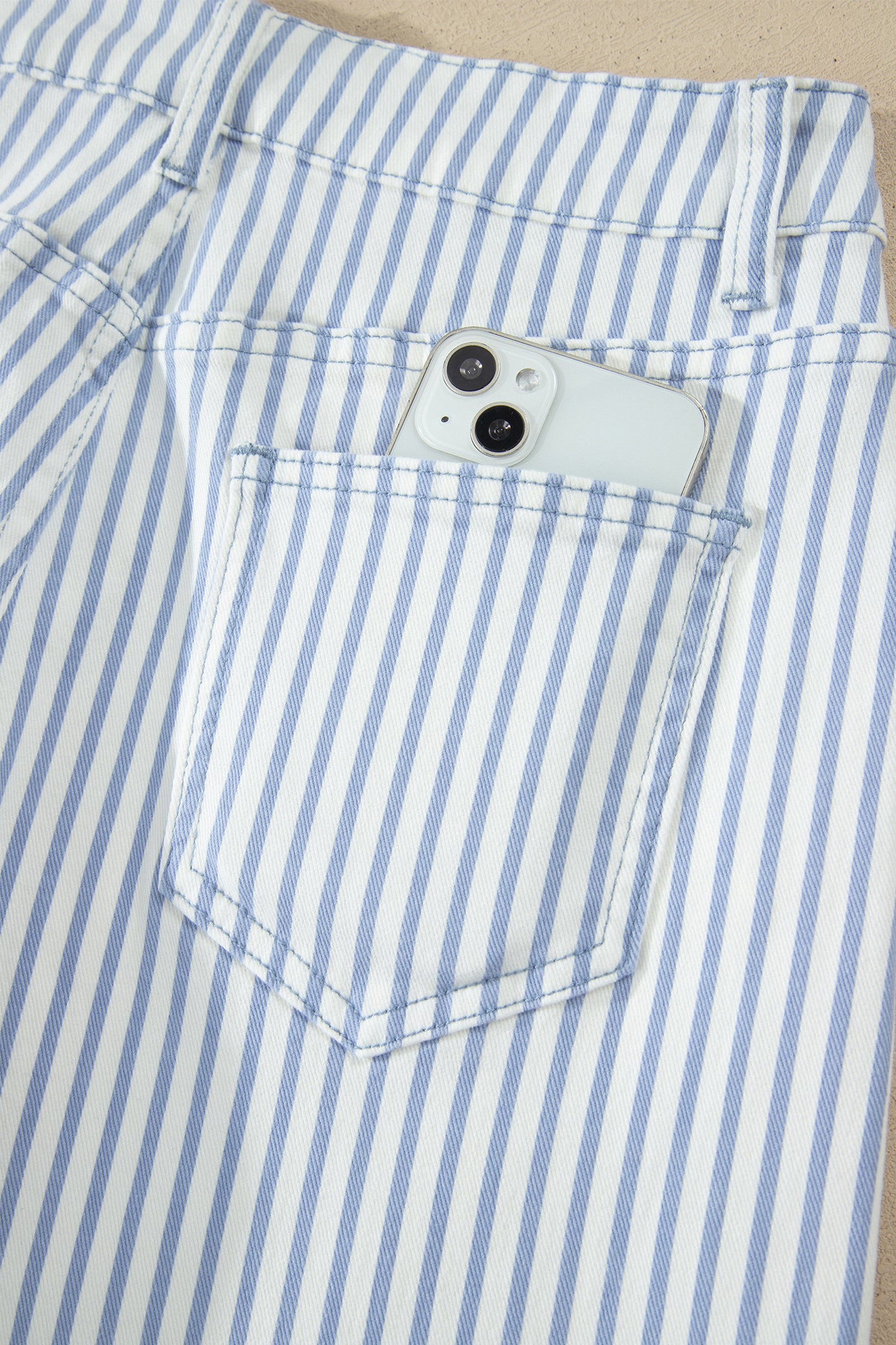 Striped Casual Barrel Jeans- 3 colors
