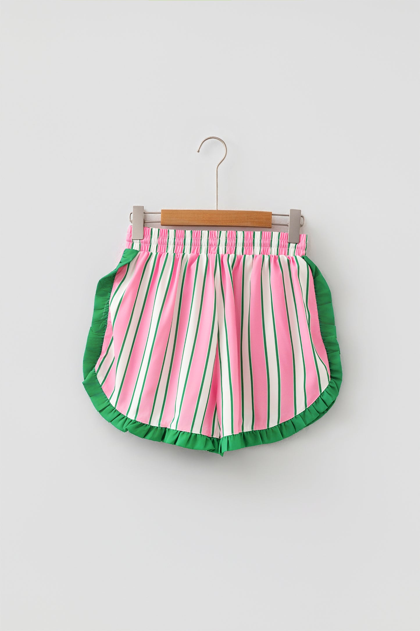 Comfy Contrast Ruffle Trim Shorts- 3 Styles